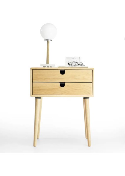 Ahşap Çift Çekmeceli Modern Komodin modelleri