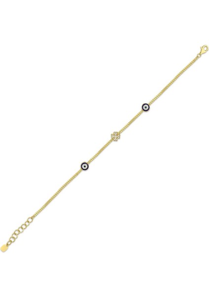 Nazar Boncuklu Altın Bileklik - 14K fırsatları