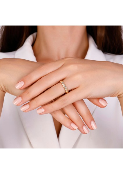 Tasarım Altın Yüzük - 14K