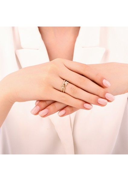 Tasarım Altın Yüzük - 14K