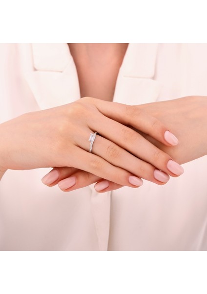 Altın Baget Yüzük - 14K