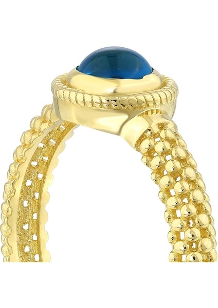 Nazar Boncuklu Altın Yüzük - 14K