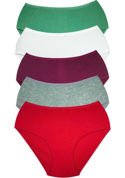 5 Adet Kadın Yüksek Bel Ribana Bato Külot S044 indirimleri