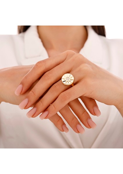 Altın Tasarım Yüzük - 14K