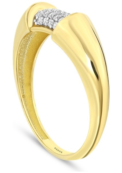 Taşlı Altın Yüzük - 14K