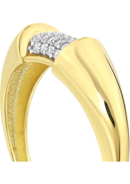 Taşlı Altın Yüzük - 14K