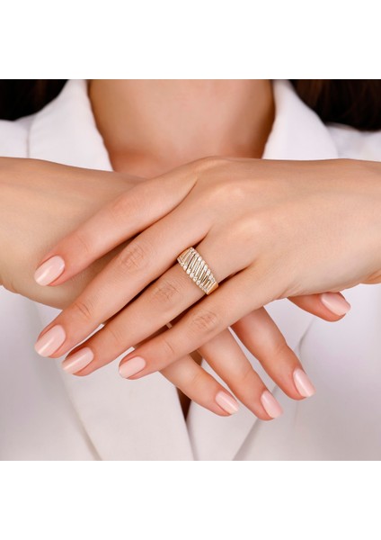 Tasarım Altın Yüzük - 14K