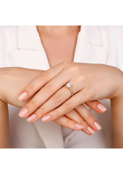 Altın Tektaş Yüzük - 14K