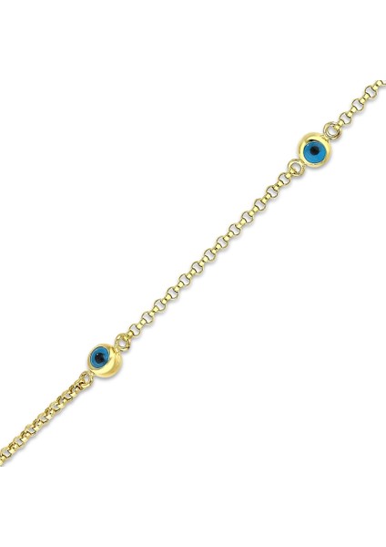 Nazar Boncuklu Altın Çocuk Bileklik - 14K fırsatları