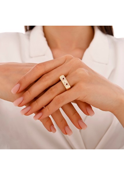 Altın Tasarım Yüzük - 14K