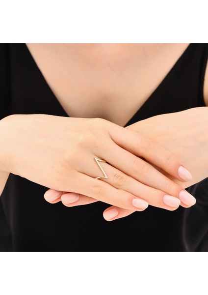 Altın Tasarım Yüzük - 14K