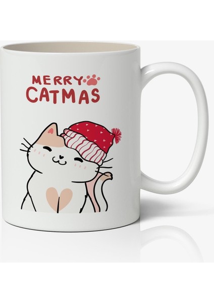 Kişiye Özel Yılbaşı Yeni Yıl Christmas Temalı Beyaz Kupa Bardak Sevgiliye Arkadaşa Hediye V7