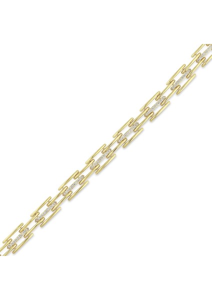 Altın Tasarım Bileklik - 14K indirimleri