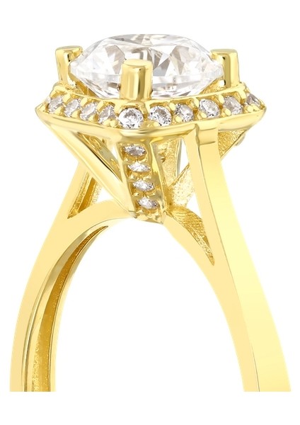 Altın Tektaş Yüzük - 14K