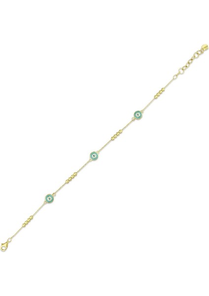 Nazar Boncuklu Altın Bileklik - 14K fırsatları