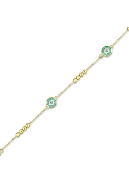 Nazar Boncuklu Altın Bileklik - 14K indirimleri