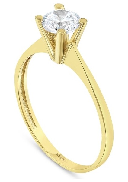 Altın Tektaş Yüzük - 14K