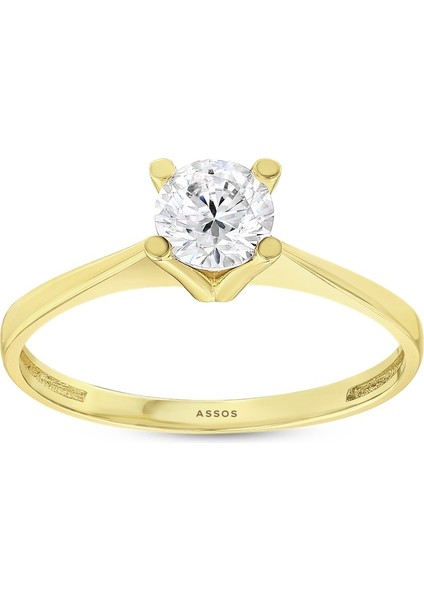 Altın Tektaş Yüzük - 14K