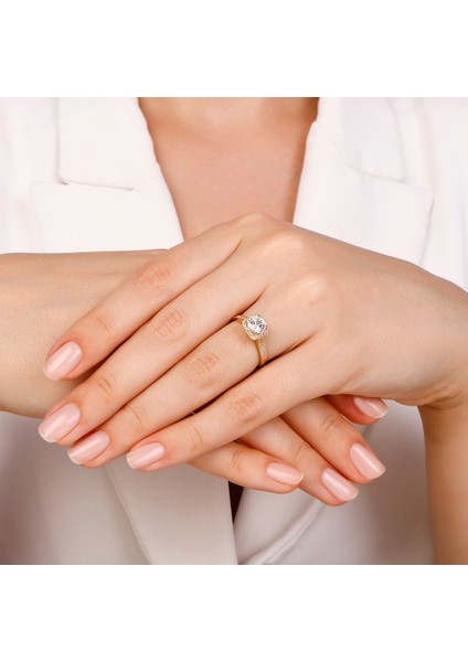 Altın Tektaş Yüzük - 14K