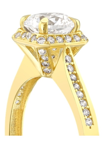 Altın Tektaş Yüzük - 14K