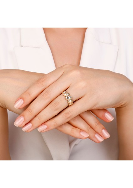 Altın Tasarım Yüzük - 14K