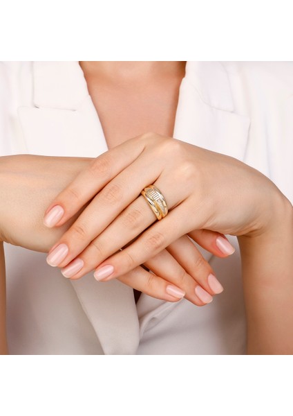 Altın Tasarım Yüzük - 14K