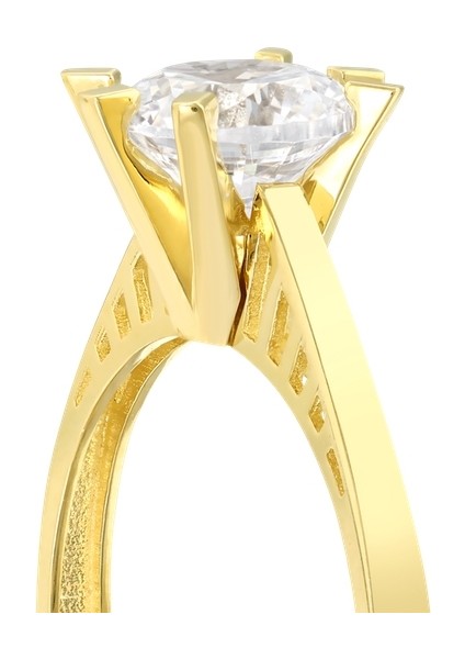 Altın Tektaş Yüzük - 14K