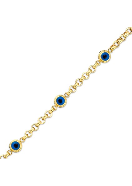 Nazar Boncuklu Altın Bileklik - 14K indirimleri