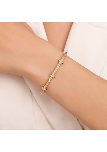 Tasarım Altın Kelepçe - 14K