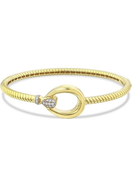 Altın Tasarım Kelepçe - 14K