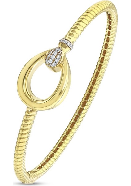 Altın Tasarım Kelepçe - 14K