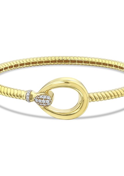 Altın Tasarım Kelepçe - 14K