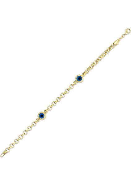 Nazar Boncuklu Altın Bileklik - 14K fiyatları