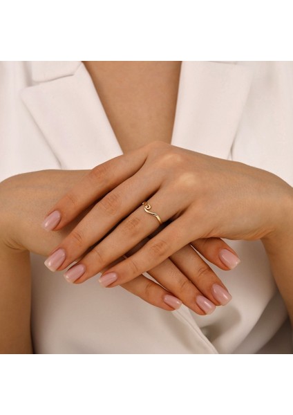 Tasarım Altın Yüzük - 14K