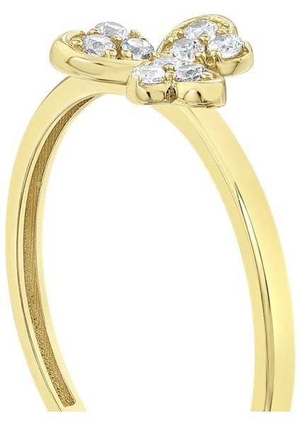 Çiçek Figürlü Altın Yüzük - 14K