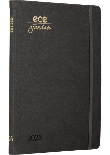 Ajandası Alaçatı 2026 Koyu Gri - Haftalık 110GR. Ithal Kağıt Lastikli 18,5X23,5 fiyatları