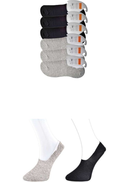 Siyah ve Gri Erkek Babet Çorap 6 çift fırsatları