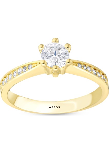 Altın Tektaş Yüzük - 14K