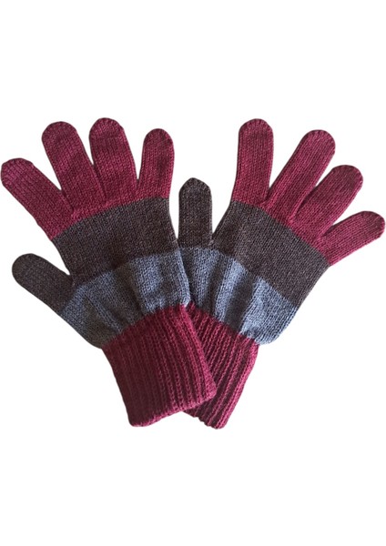 Garson Beden Erkek Çocuk Eldiven Bordo - 8-12 Yaş modelleri