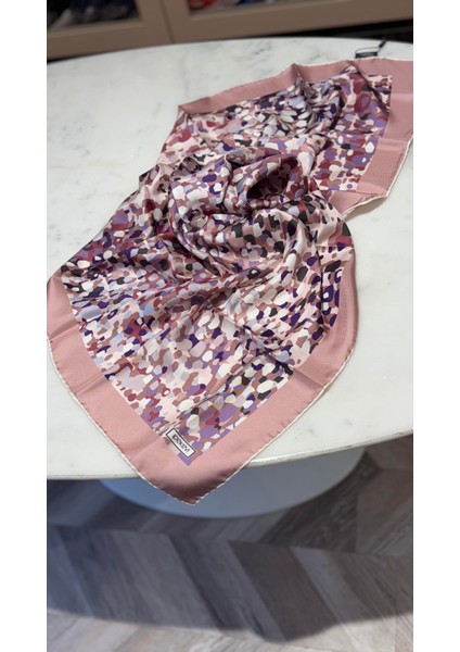 Ipekevi Ilizyon Tivil Ipek Eşarp Şeker Pembe