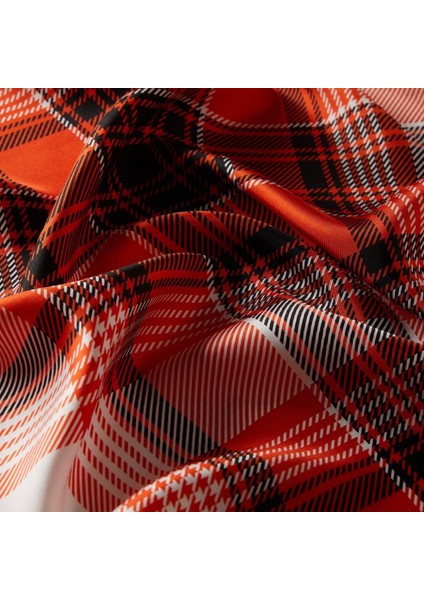 Ipekevi London Ekose Tivil Ipek Eşarp Turuncu fiyatları