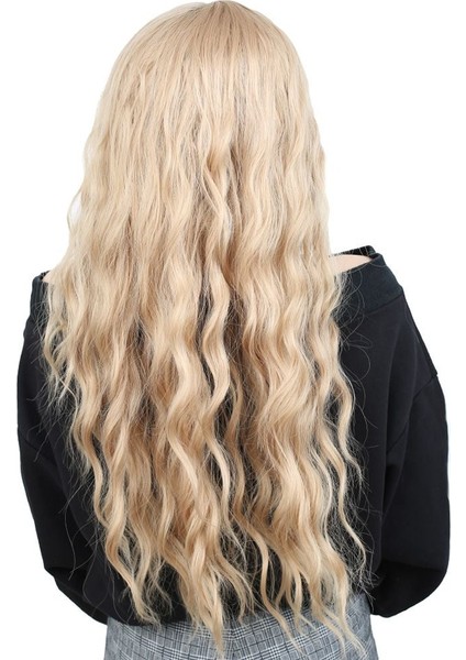 Su Dalgası Uzun Perçemsiz Fiber Sentetik Peruk / Balköpüğü fırsatları