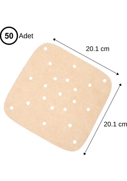 250 Adet Air Fryer Pişirme Kağıdı Tek Kullanımlık Hava Fritöz Yağ Geçirmez Yapışmaz Gıda Pişirme Kağıdı Delikli Kare Model fiyatları