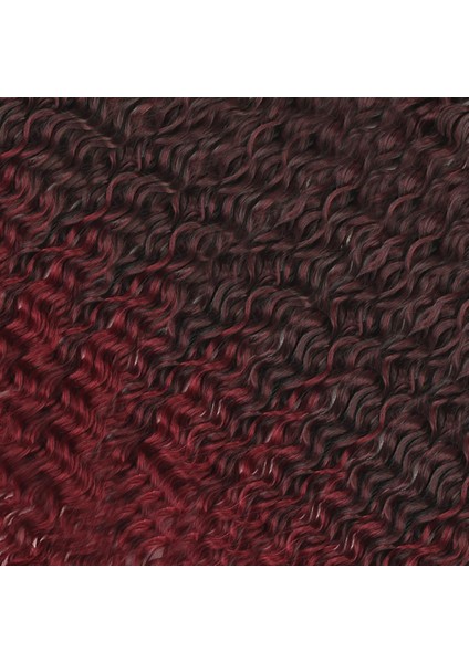 Rus Afro Dalgası Saç / Siyah / Kızıl Ombreli fiyatları