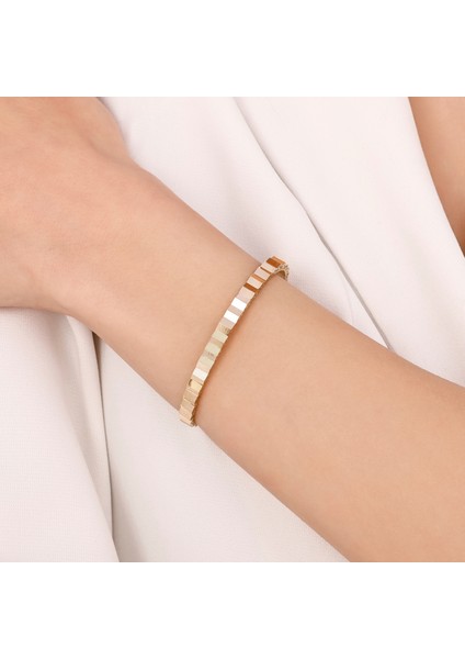 Altın Tasarım Kelepçe - 14K