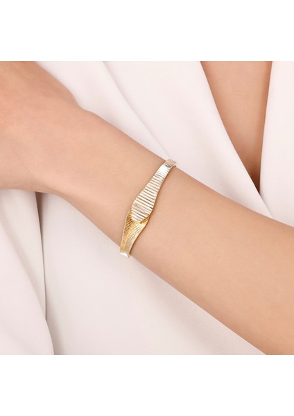 Altın Tasarım Kelepçe - 14K