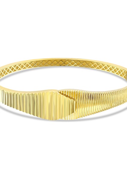 Altın Tasarım Kelepçe - 14K