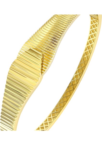 Altın Tasarım Kelepçe - 14K