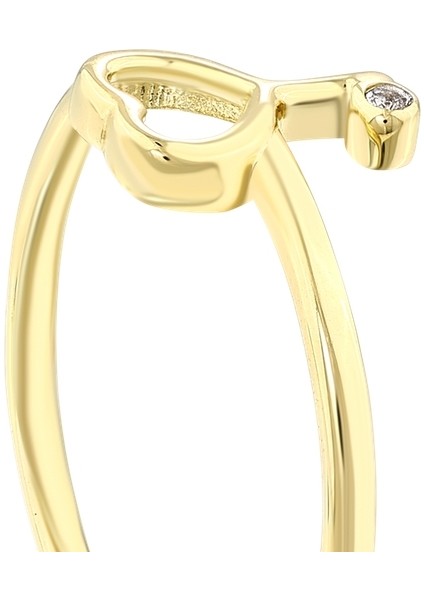 Kalp Figürlü Altın Yüzük - 14K