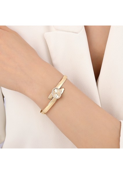 Altın Tasarım Kelepçe - 14K